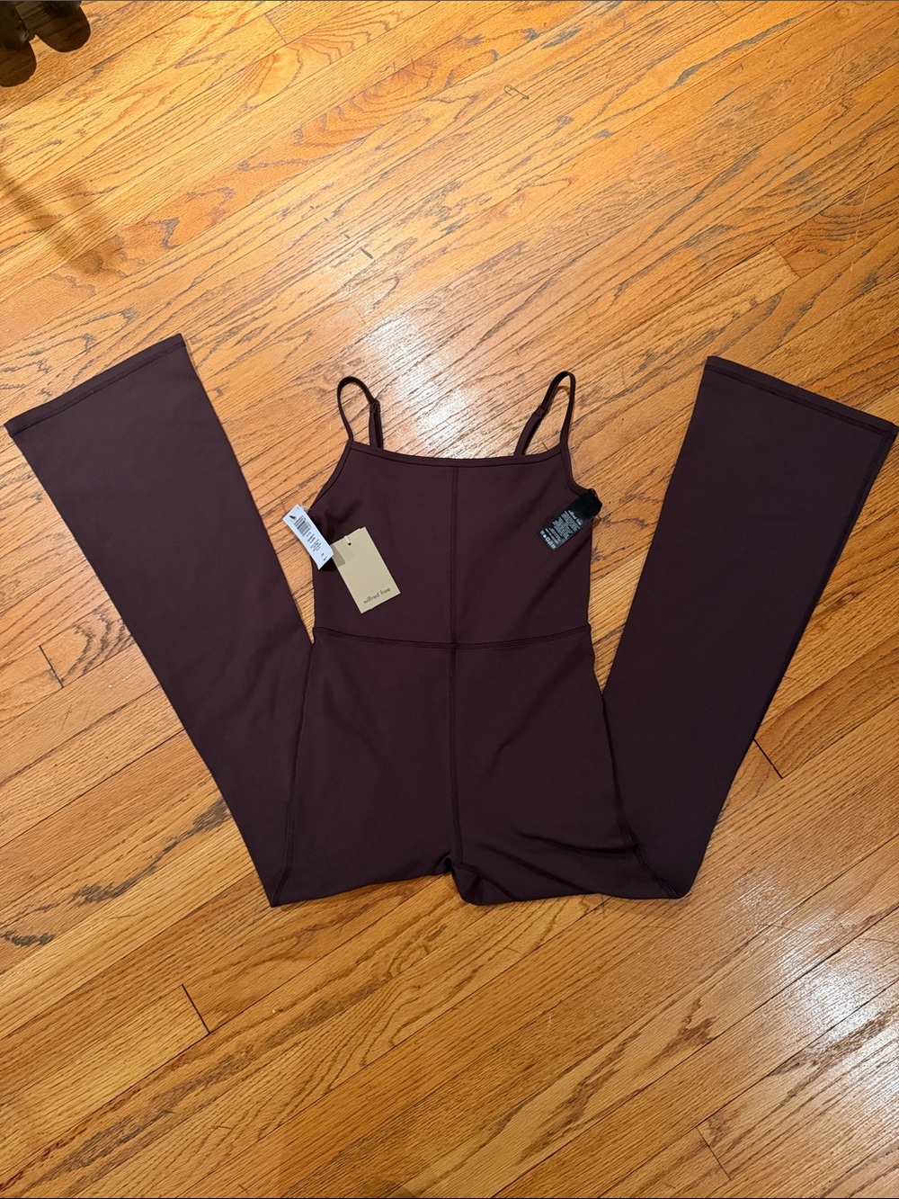 Women’s Stretch Jumpsuit in Rich Mocha Brown NWT